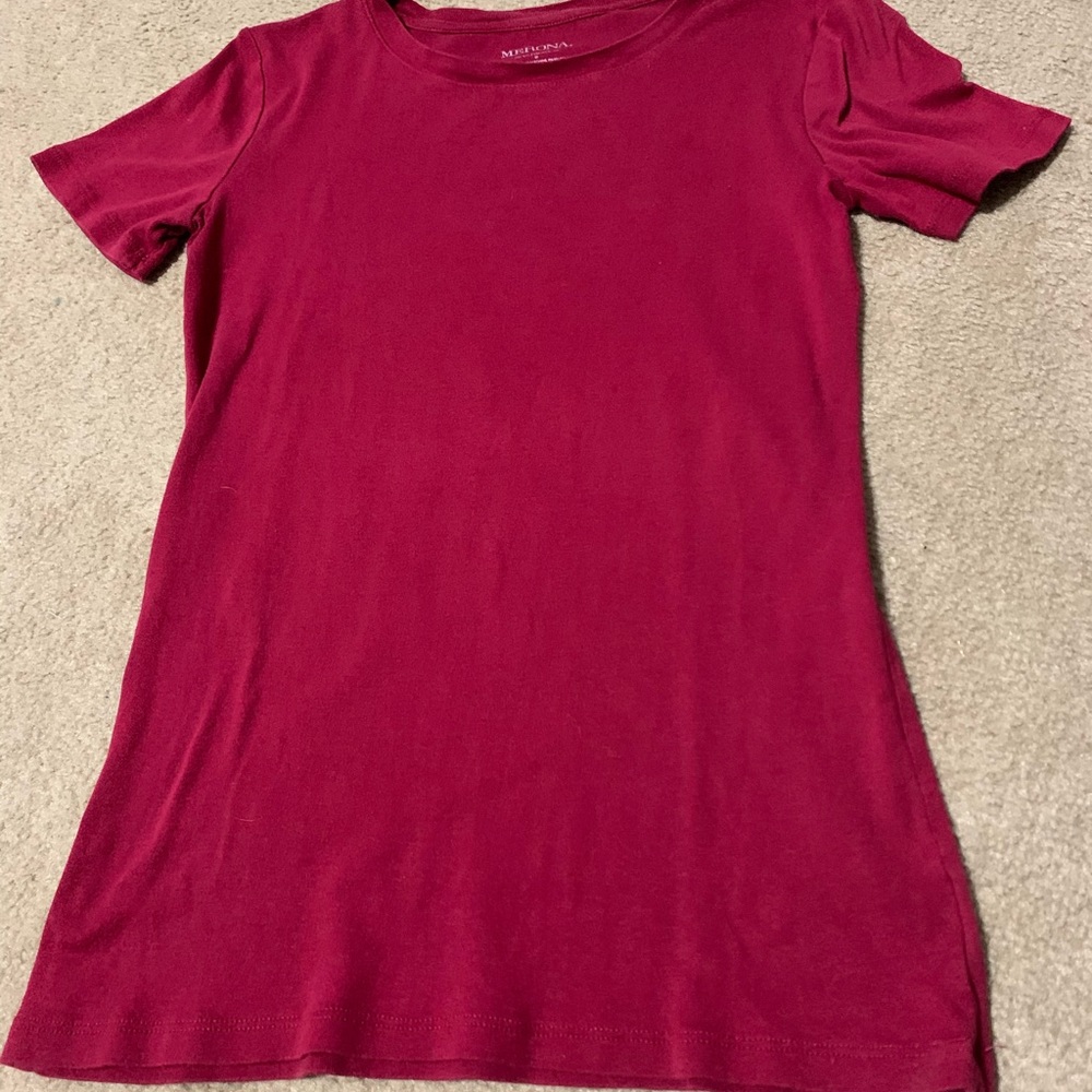 Red baby doll tee